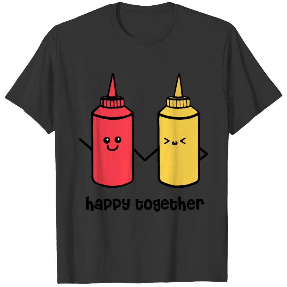 Kepchup and mustard Happy together T-shirt