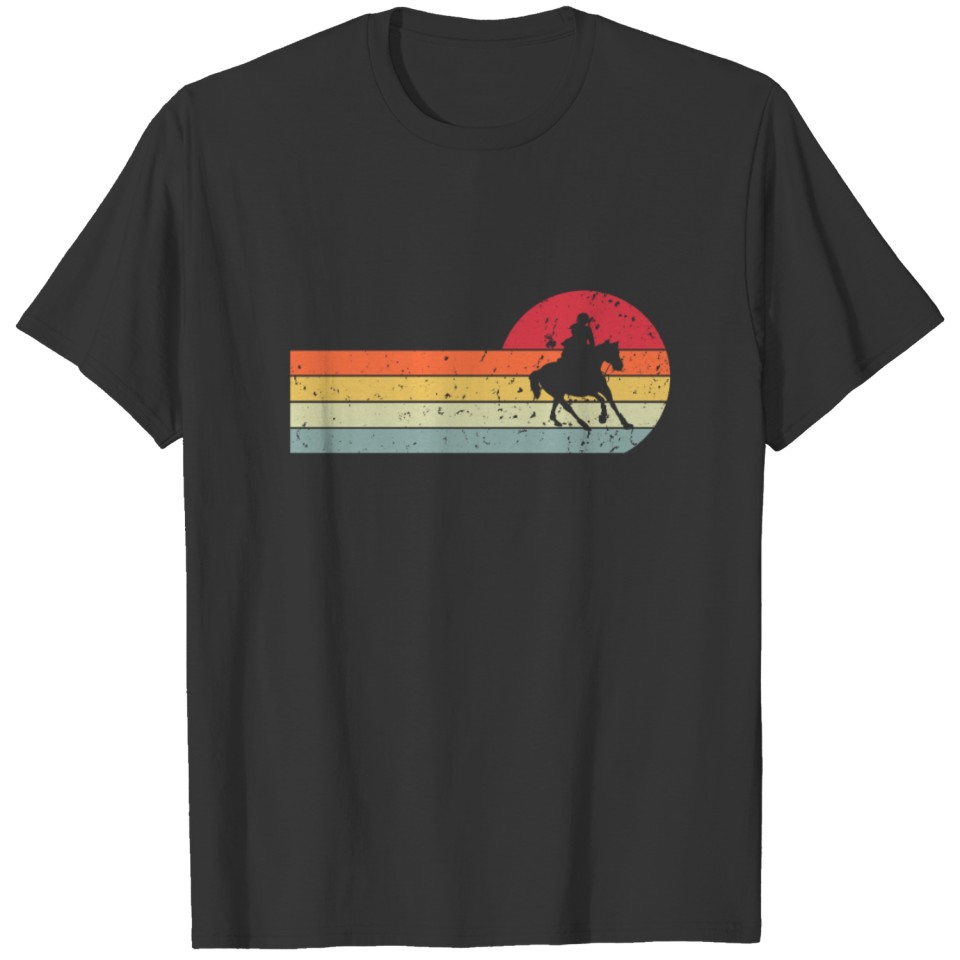 Vintage Girls Horse Back Riding Retro Texas Ranch T Shirts