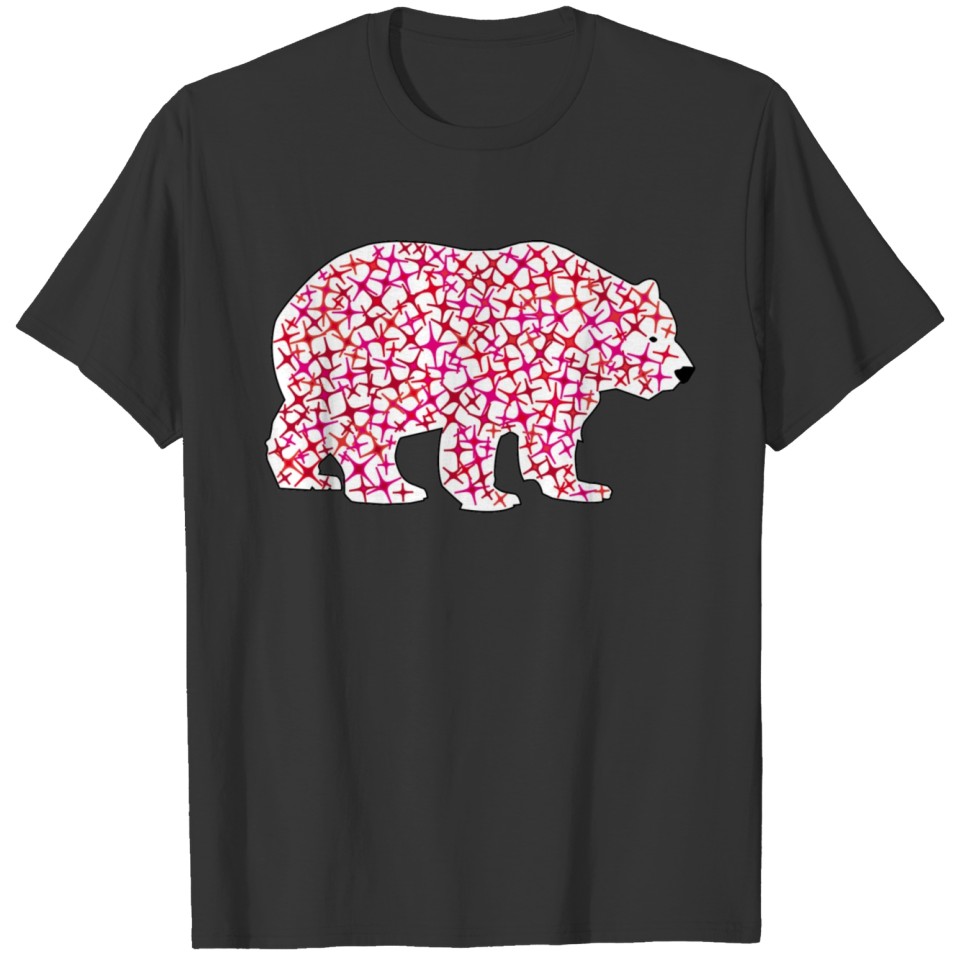 Excellent illustration of bear on the right T-shirt