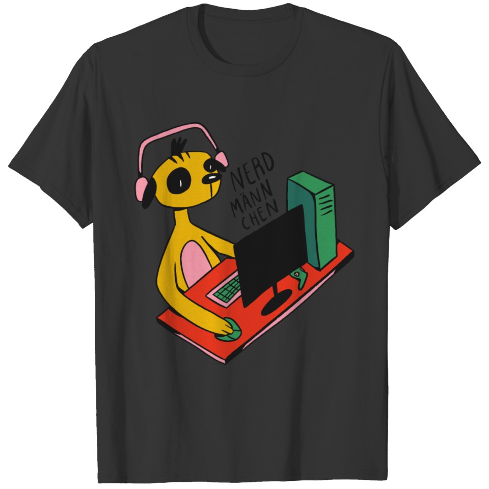 Meerkat Gamer Funny Gaming Saying Design T-shirt