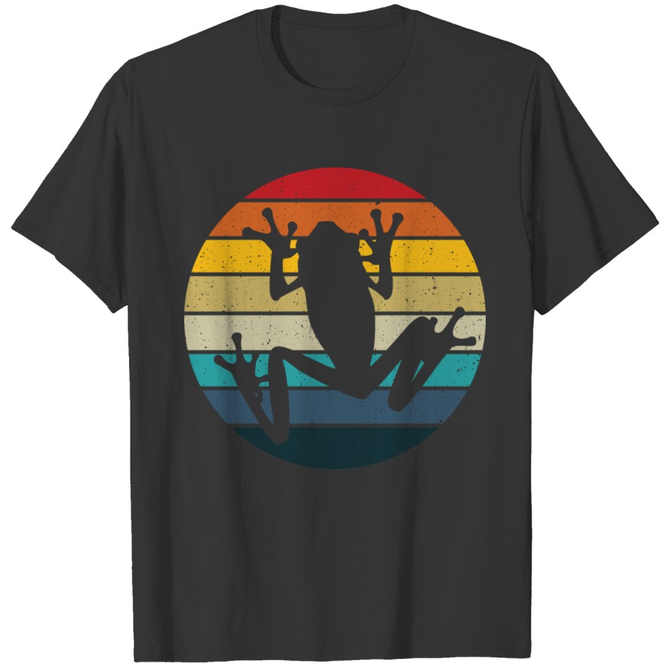 Retro sunset toad - cool herping gift T Shirts
