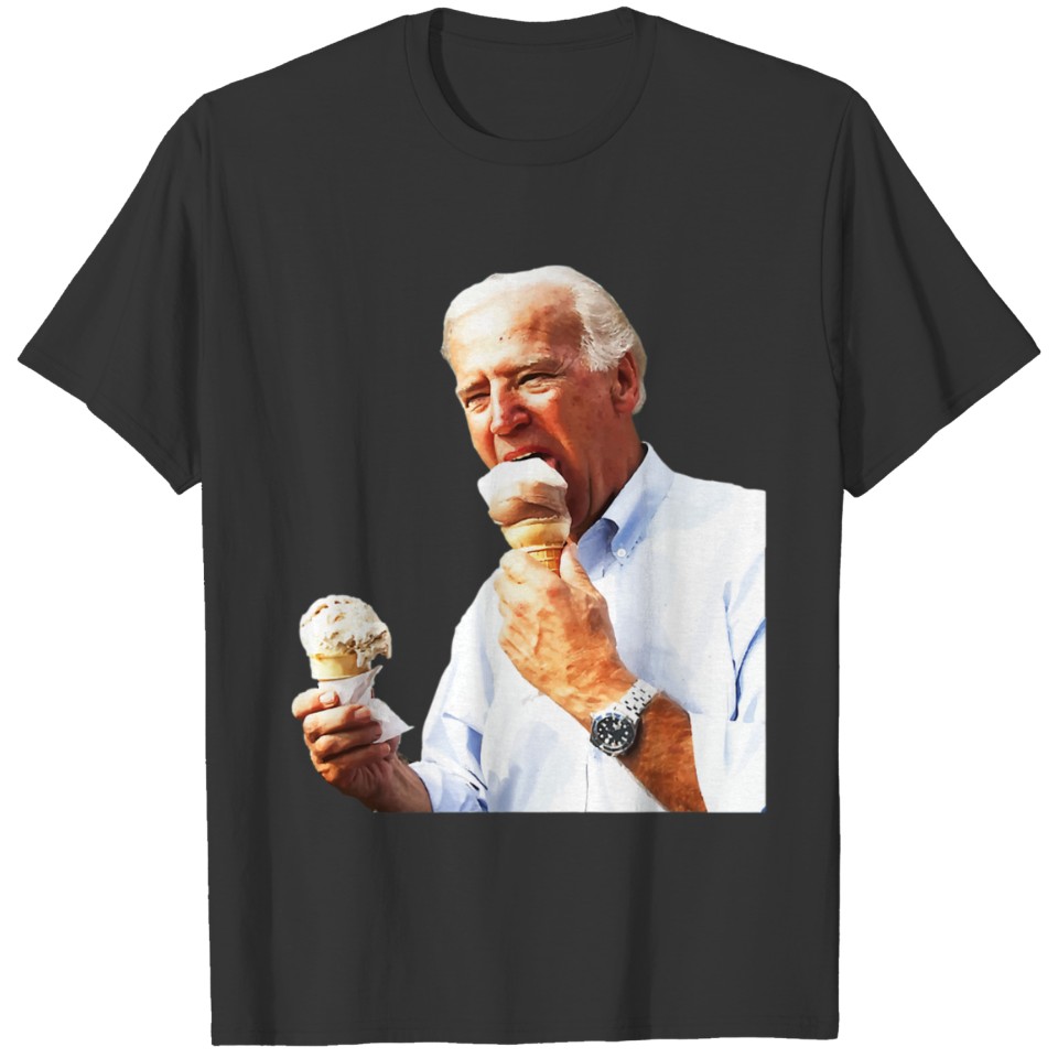 Joe Biden Eating Ice Cream T Shirts