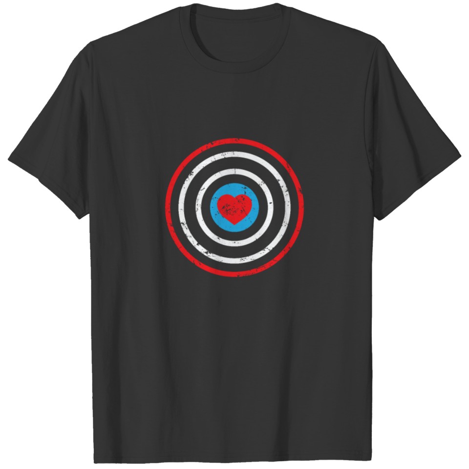 Target with Heart Archery T-shirt