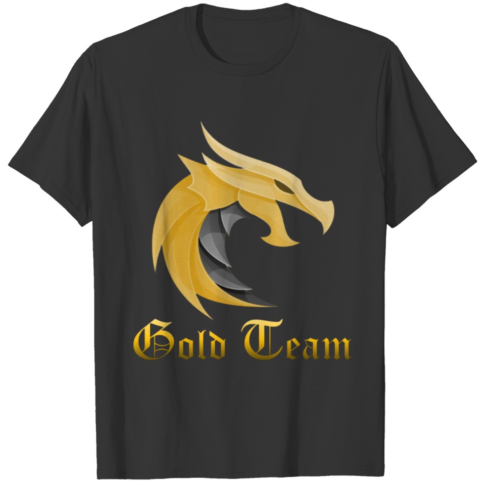 gold team T-shirt