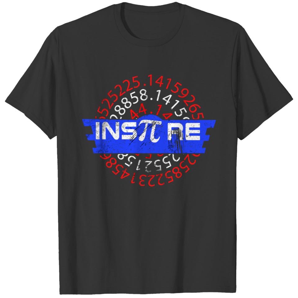 Inspire Pi Superhero Shield Math Teacher Geek Nerd T-shirt