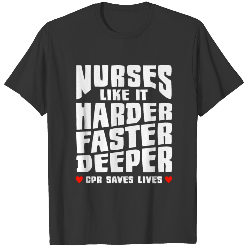 Carer Caregiver Nurse Profession CPR T-shirt