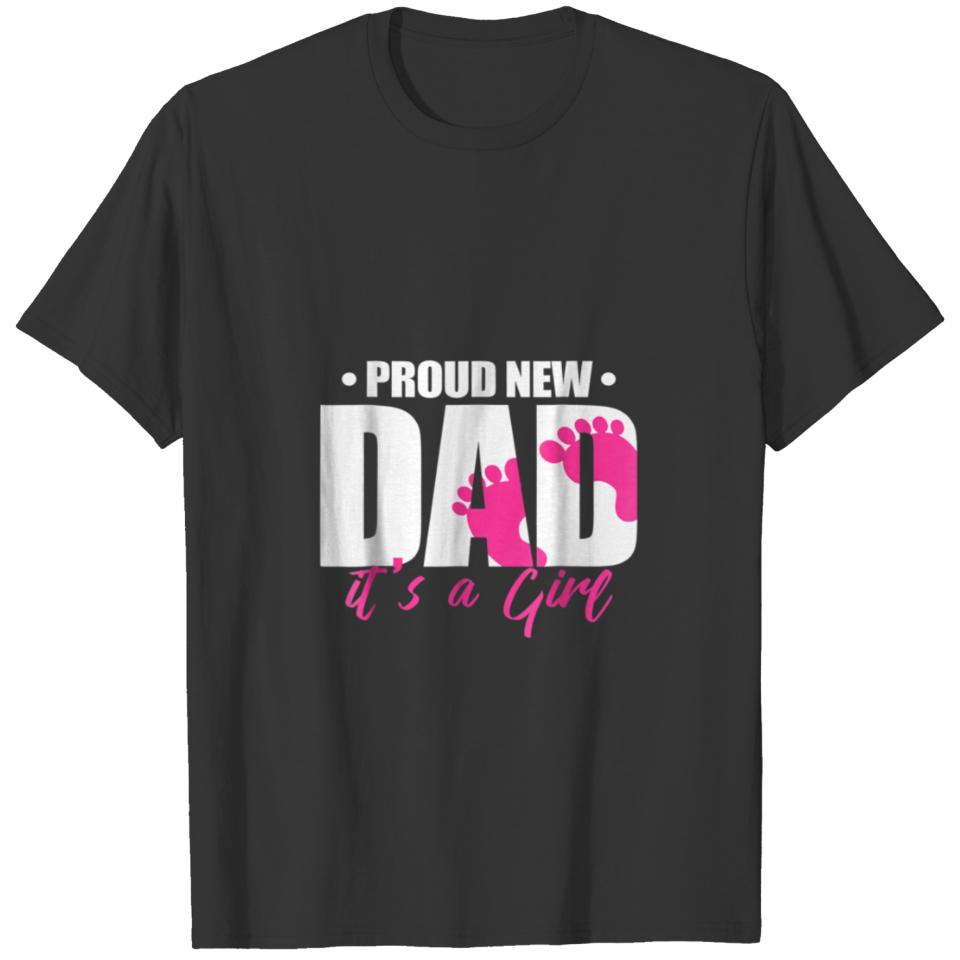 Mens Proud New Dad It's A Girl T-shirt