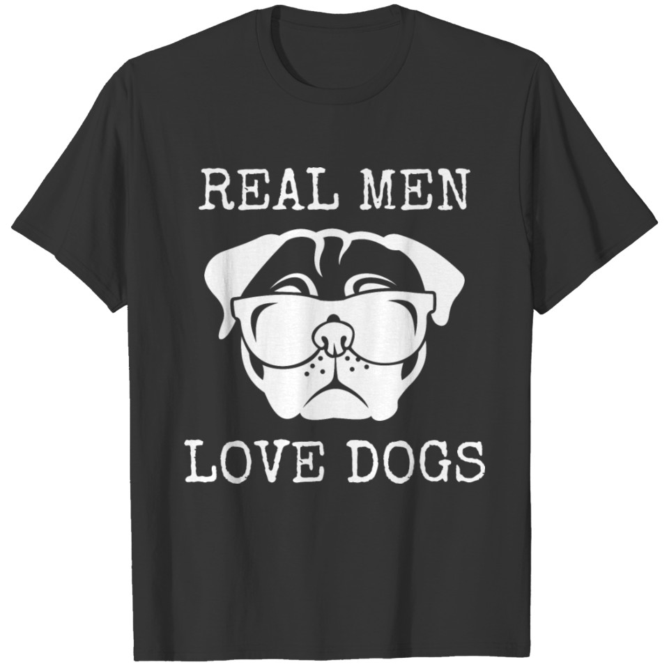 Real Men Love Dogs Dog Lover T-shirt