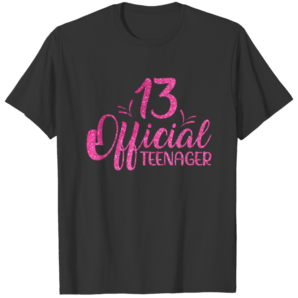 13th birthday girl 13 years teenager gift idea T-shirt