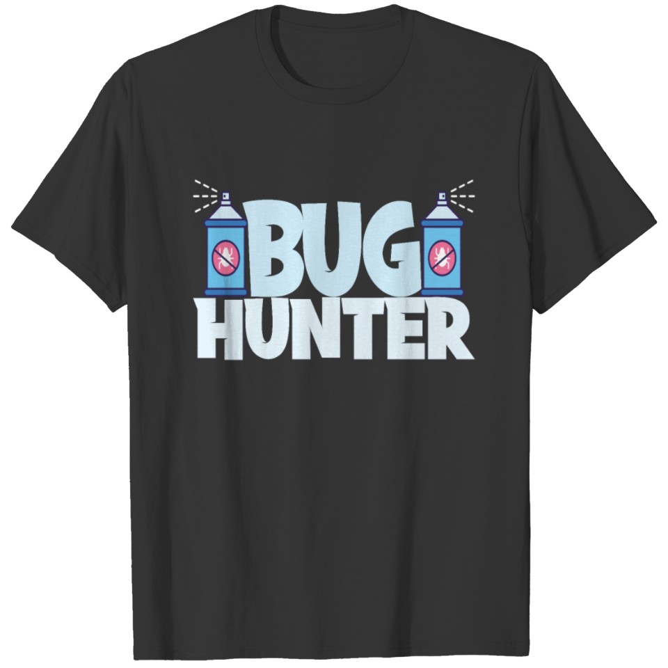 Bug Hunter I Beetle Insect Hunter Motif T Shirts