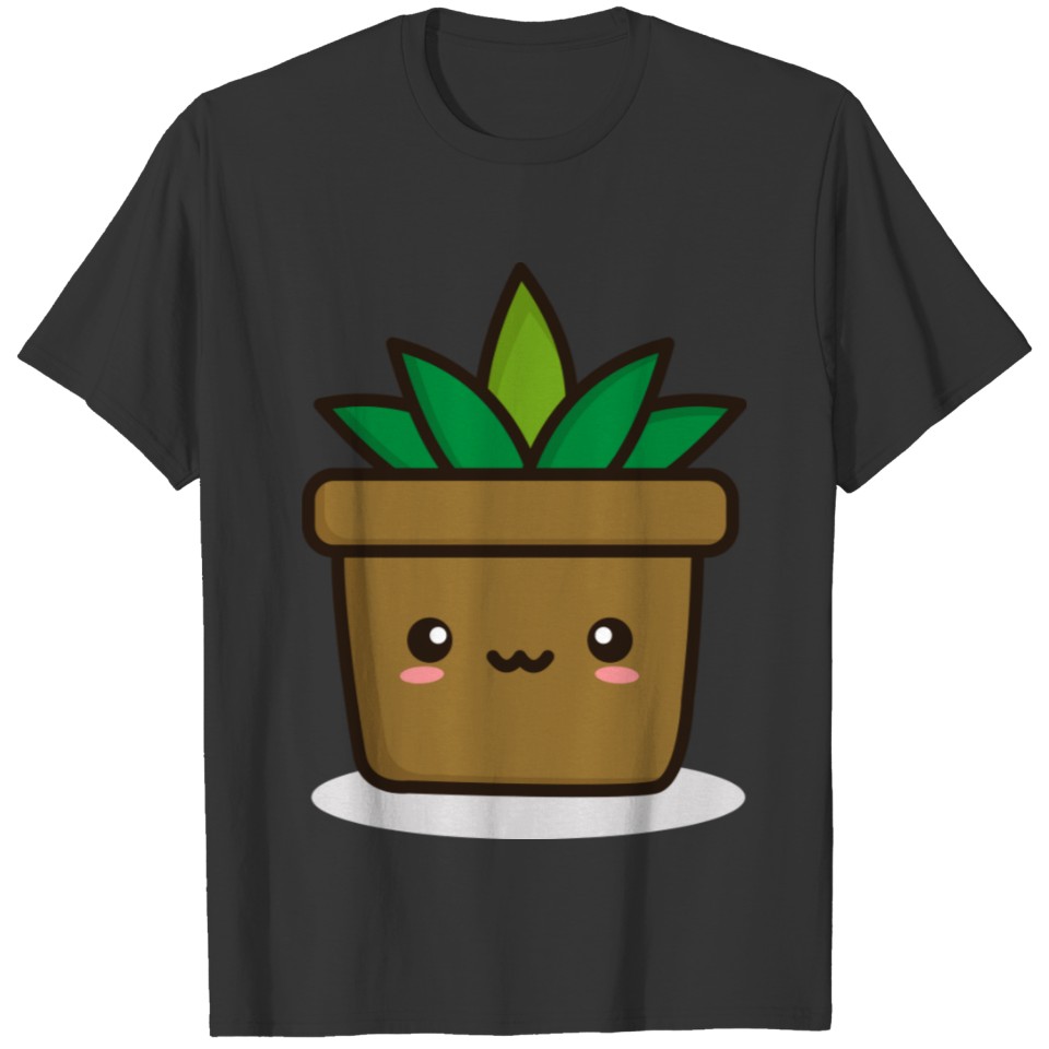 Succulent in cute pot T-shirt