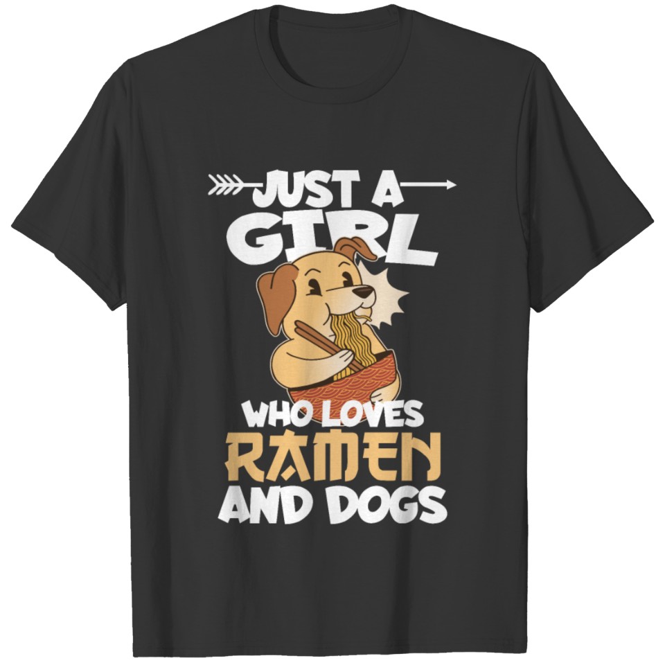 Ramen Dog Labrador Noodles Japanese Food T Shirts