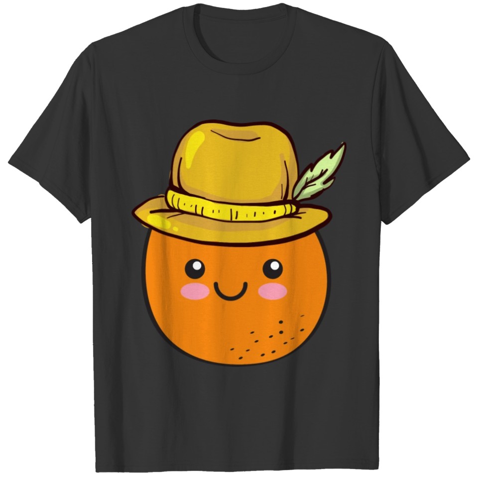 Orange Cute Vegan Veganism Vegetarian Healthy Food T-shirt