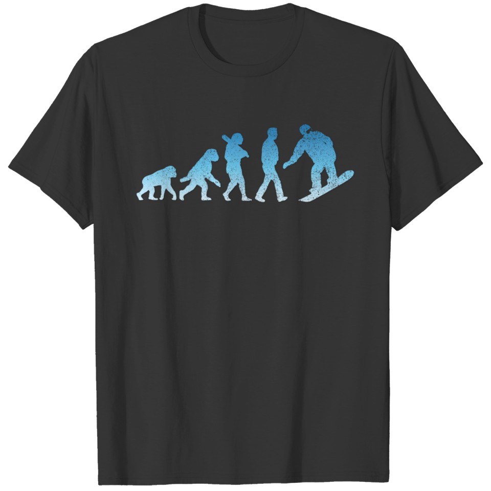 Snowboarding Evolution, Retro Snowboarding Shirt T-shirt