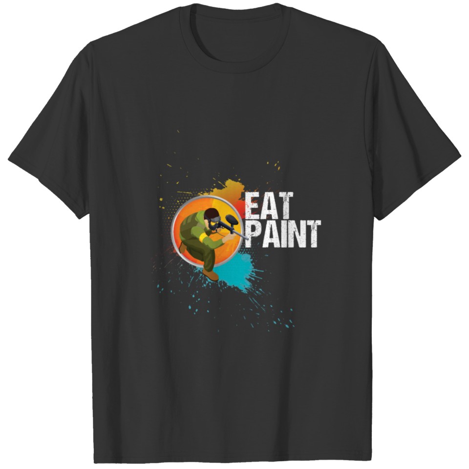 Eat Paint Paintball Player Paintball Marker Gift T-shirt