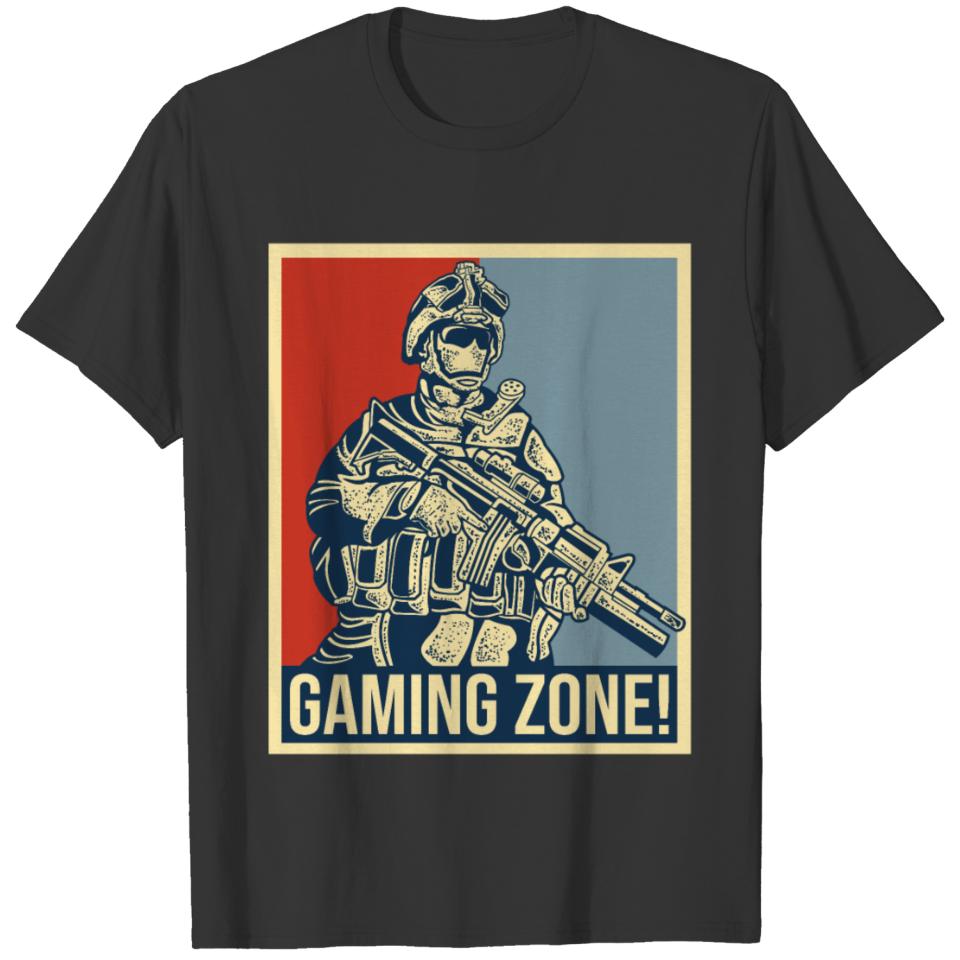 Funny quote saying gaming zone T-shirt