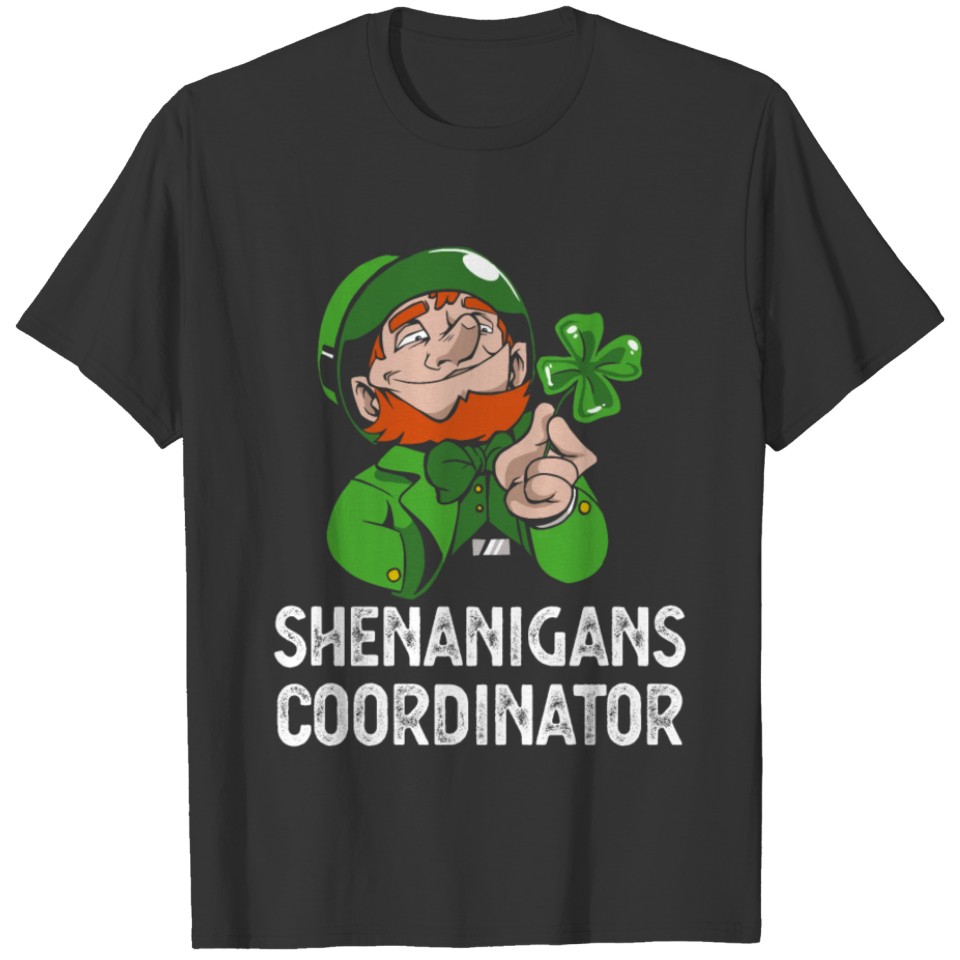 Shenanigans Coordinator Irish St Patrick's Day Pat T-shirt