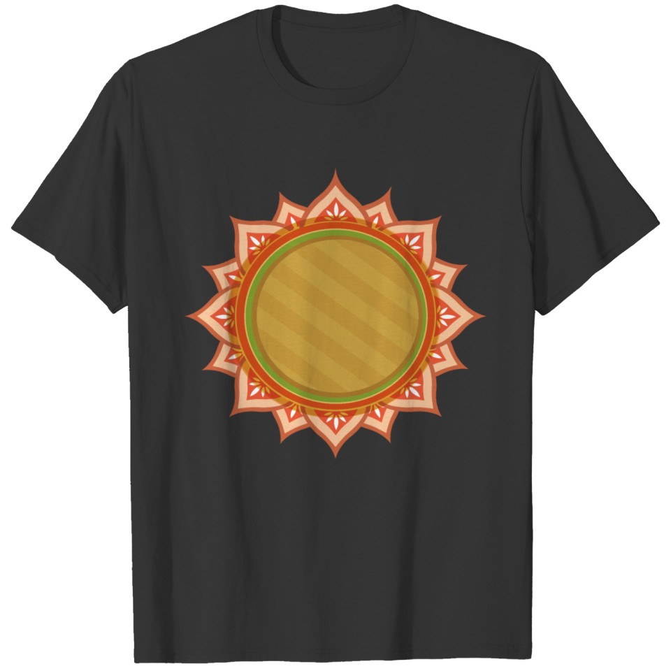 Orange tree -sun lace title box T-shirt
