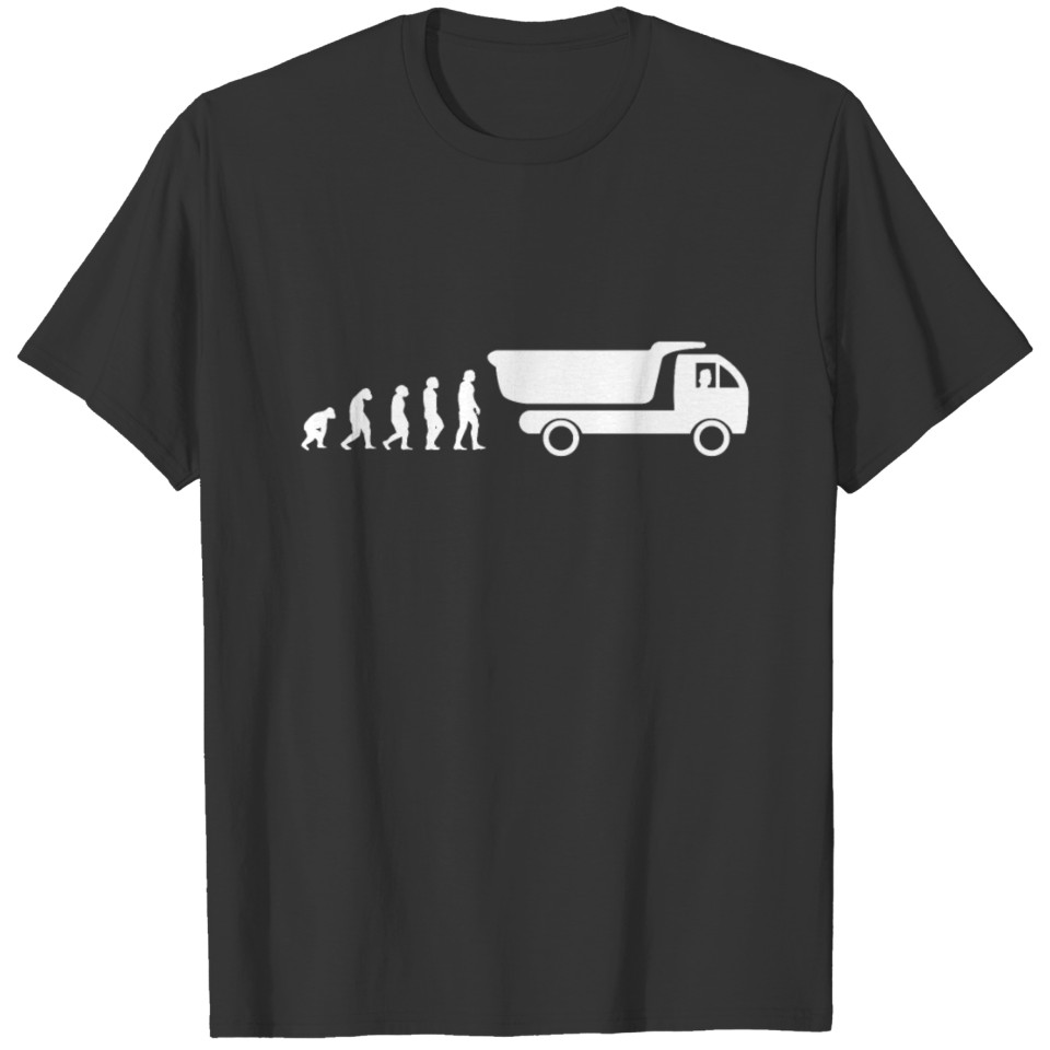 Evolution Dump Driver Trucker T-shirt