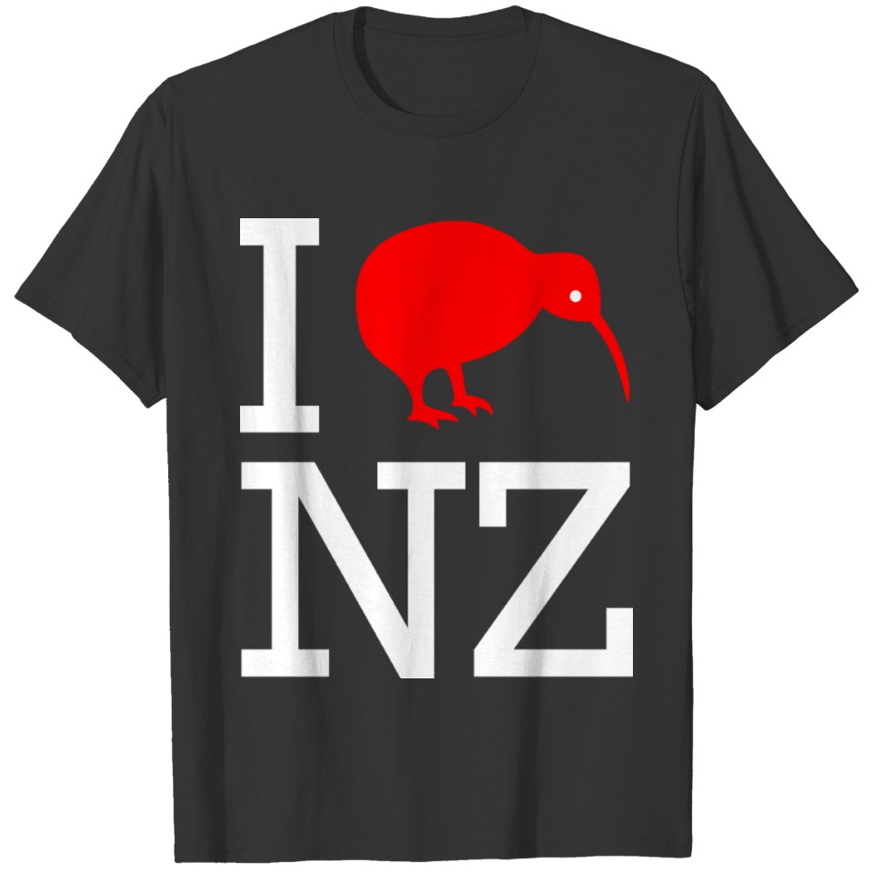 I Love New Zealand - NZ - Aotearoa - Kiwi - Maori T-shirt