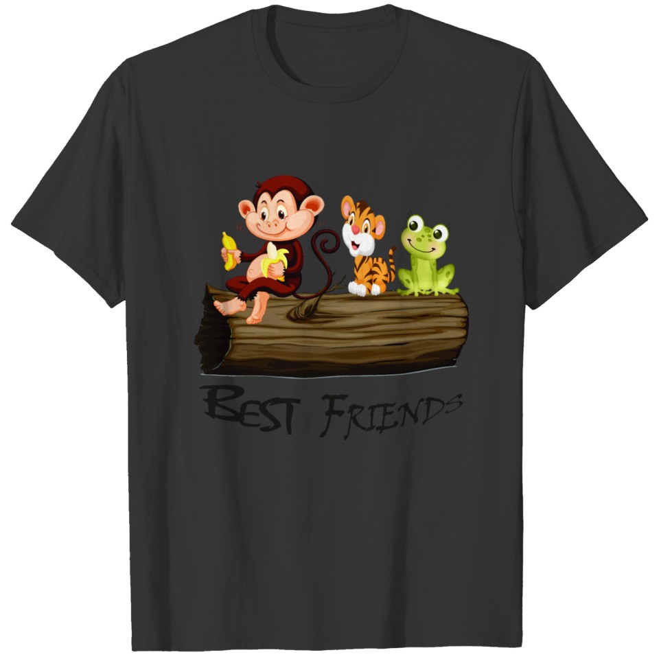 best friends animal T-shirt