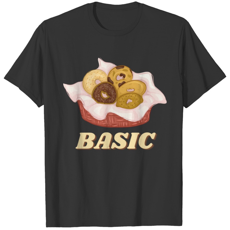 Bagel Breakfast basic funny bread eat food T Shirts