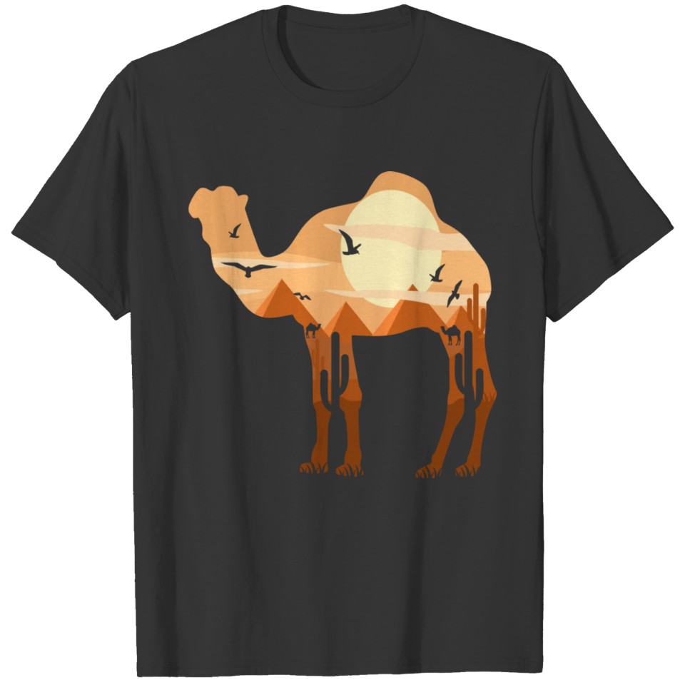 Egyptian Pyramid & Camel family vacation bday gift T-shirt