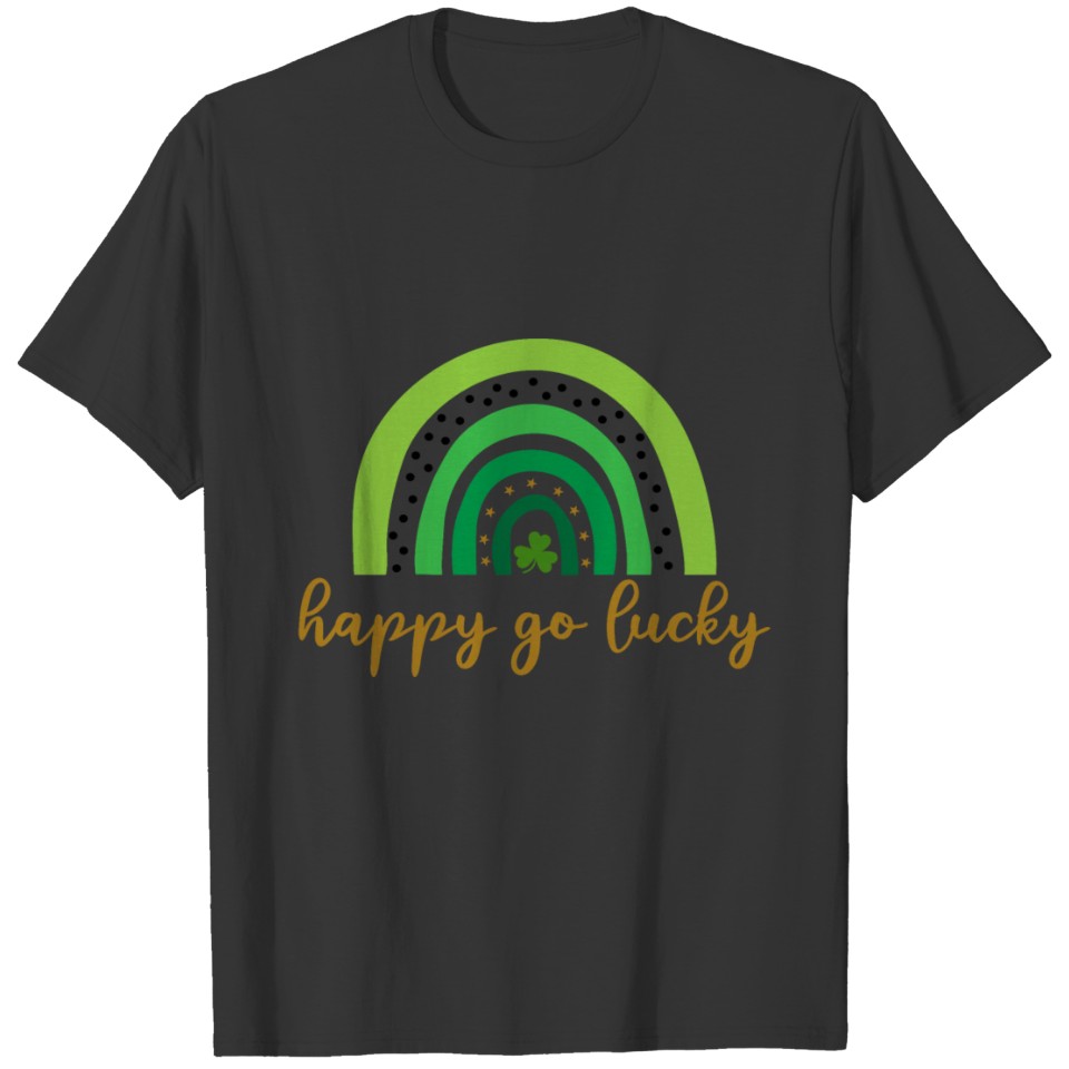 Happy go lucky, St Patrick's day graphic T-shirt