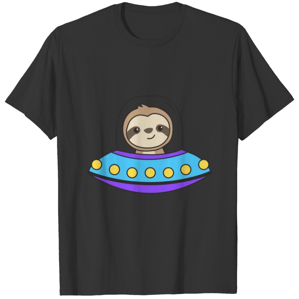 Sloth UFO Space Universe Alien Sloths T-shirt