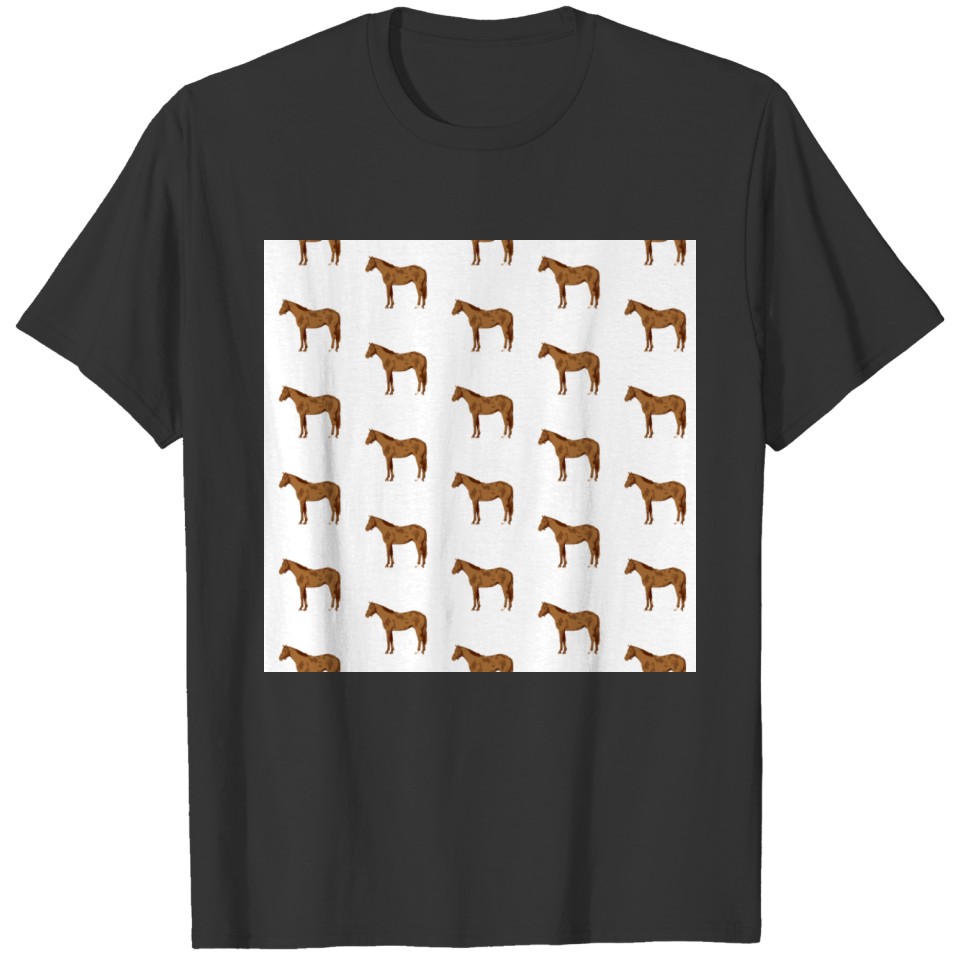 Thoroughbred Horse Brown Watercolor Animal Lover T-shirt