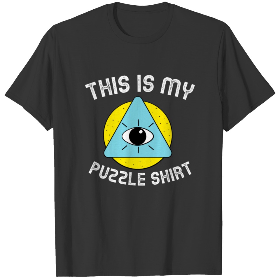 This is my Puzzle Shirt - Riddle Riddler Puzzler T-shirt