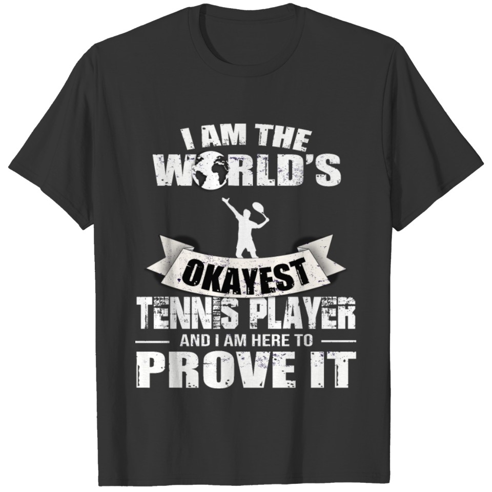 Tennis Court Tennis Player Ace Serve Tennis T-shirt