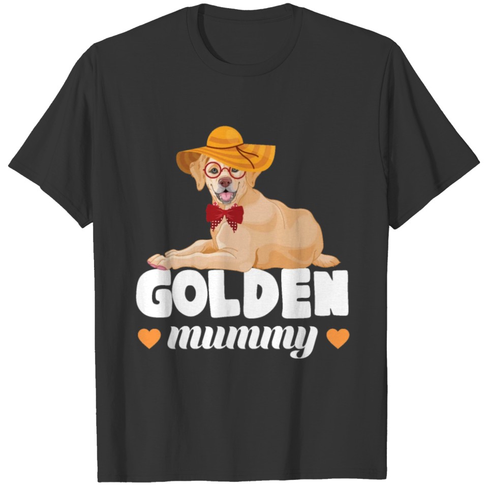 Best Golden Retriever Owner Mom Hat knot glasses T-shirt