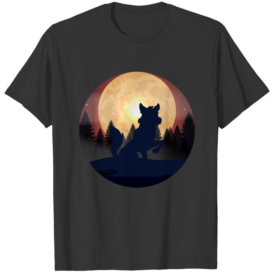 Howling Wolf Moonlight Wolf T-shirt