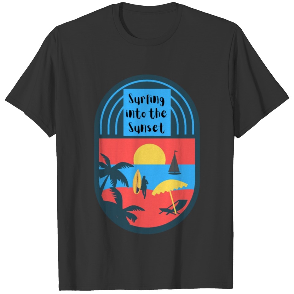 Surfing into the Sunset T-shirt