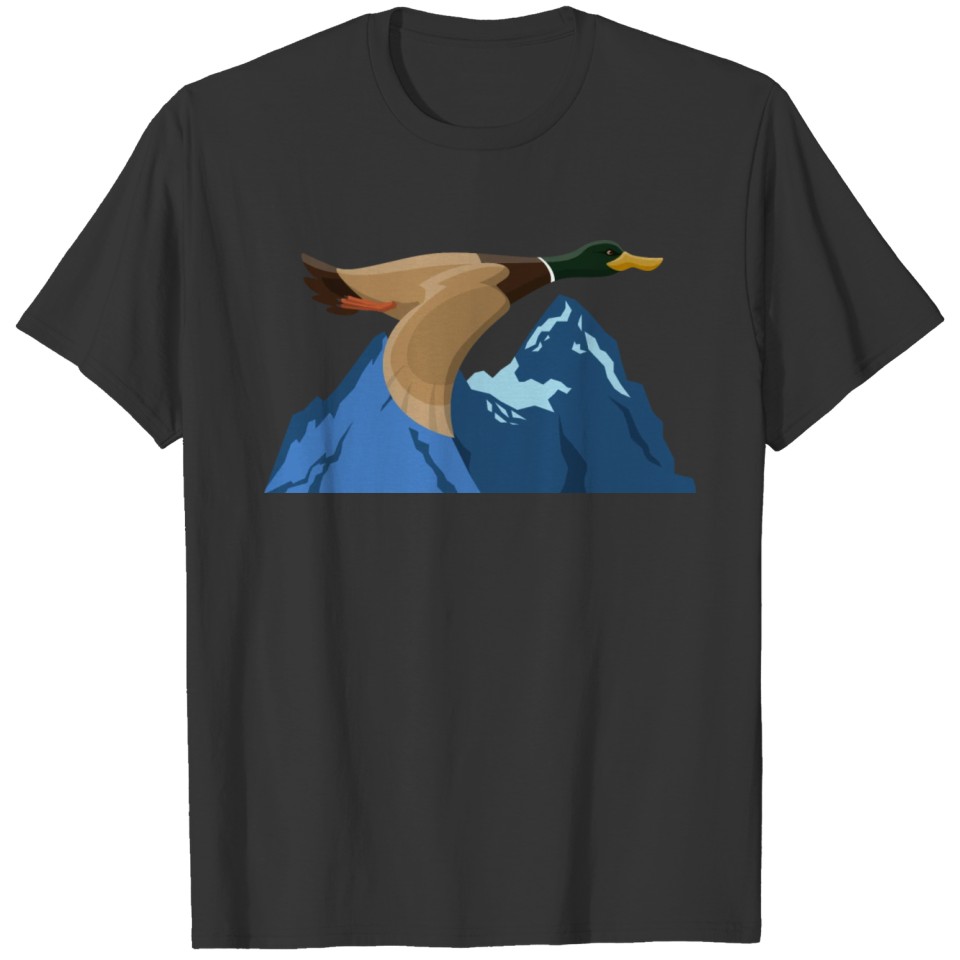 Duck flying T-shirt