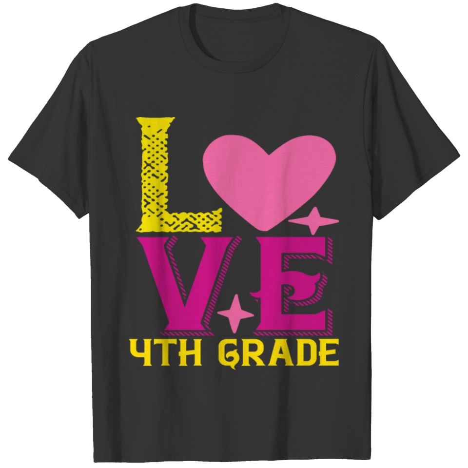 Love Fourth Grade T-shirt