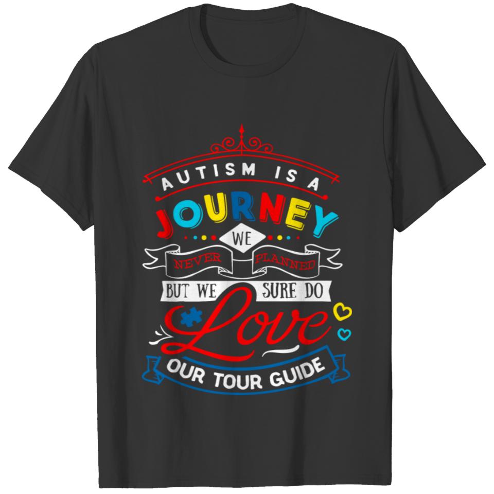 Autism Awareness Is A Journey Autism Mom T-shirt