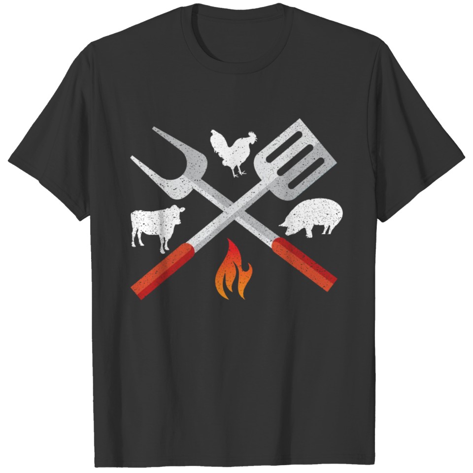 Cook Tshirt Grill Tools Design Outdoor Summer Gril T-shirt