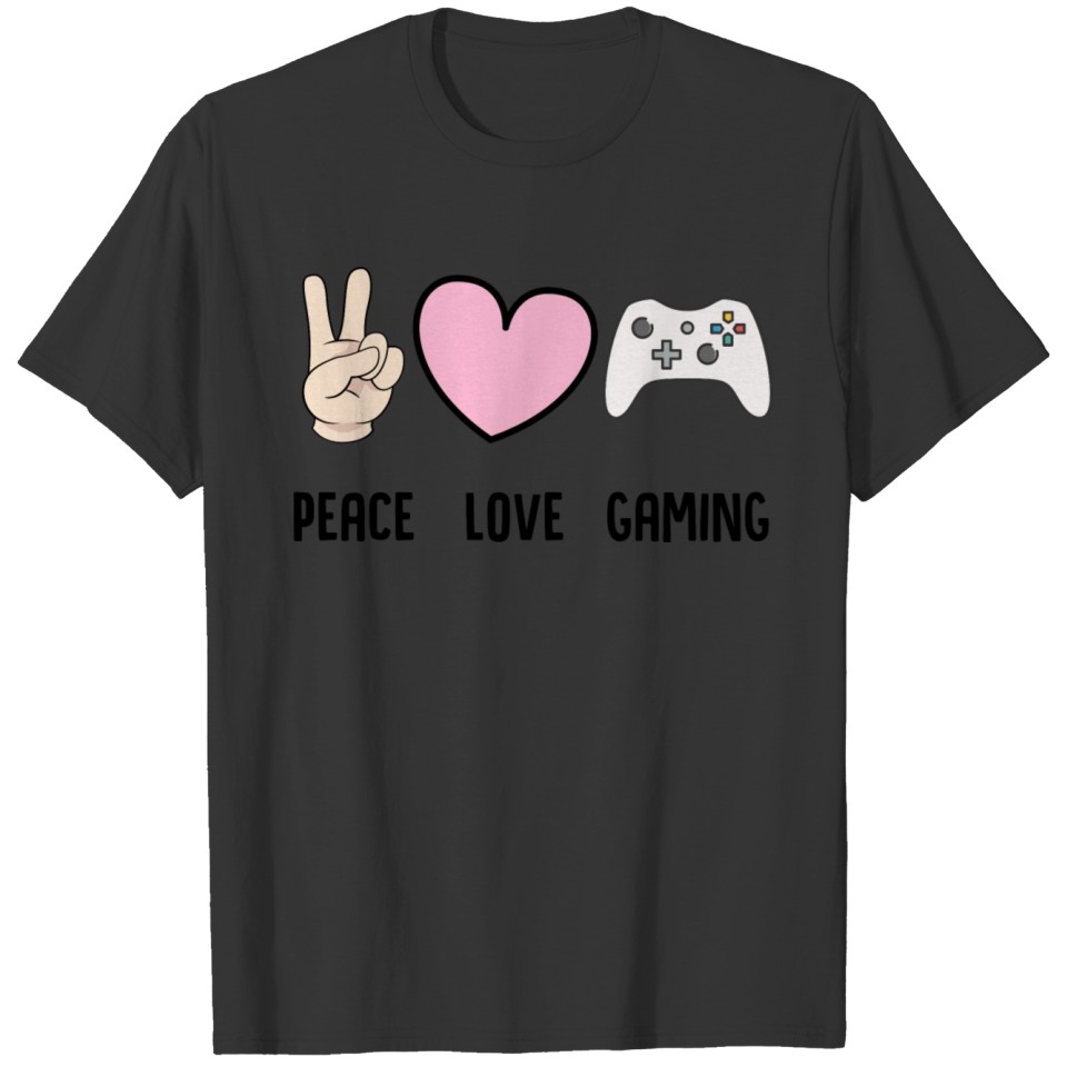 Peace Love Gaming T-shirt