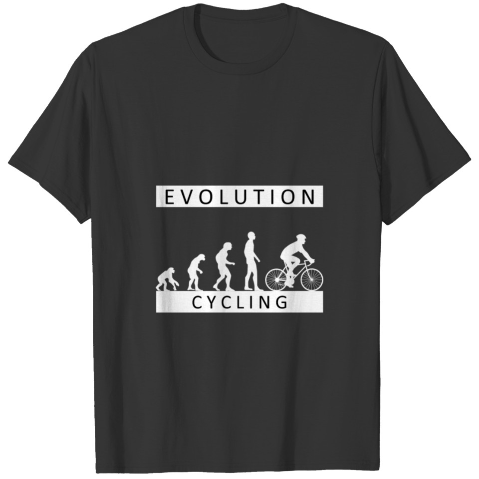 Evolution Cycling Bicycle Sports Hobby T-shirt