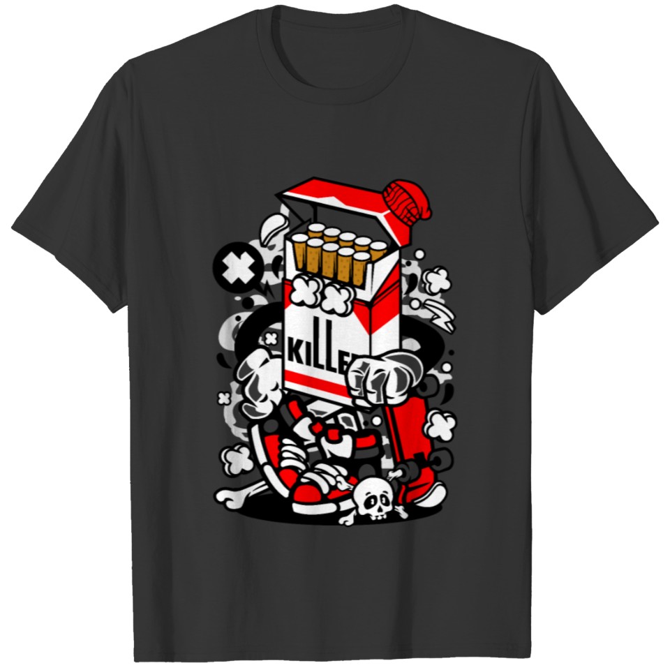 Cigarette Skater for animated characters comics an T-shirt