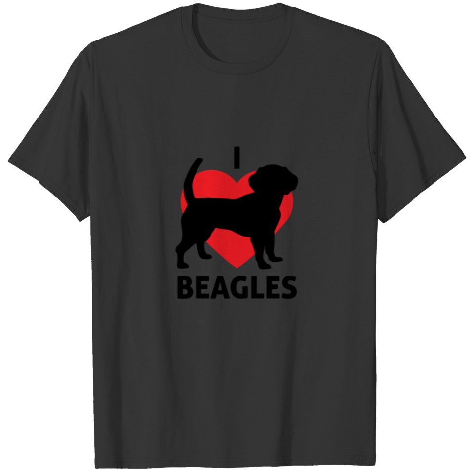 I Love Beagles - Dog Lover Dogsdoggiesgift for dog T Shirts