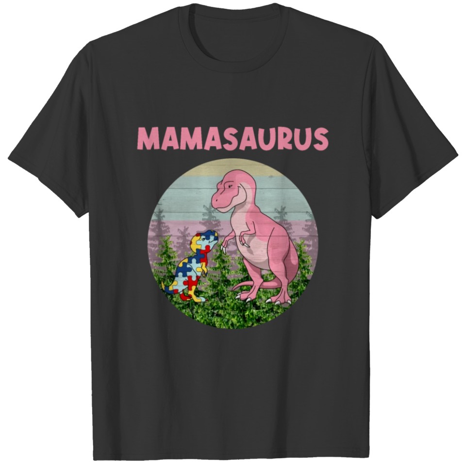 Autism Mamasaurus T-shirt