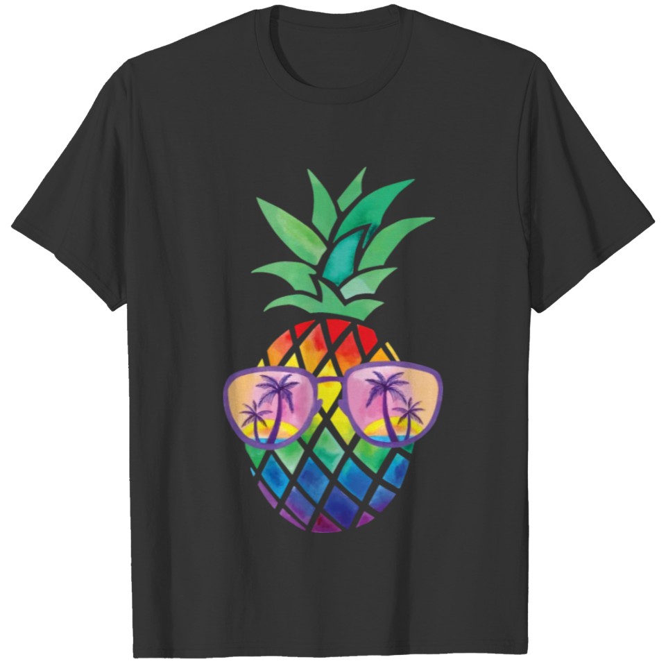 Funny Ananas Sunglasses T-shirt