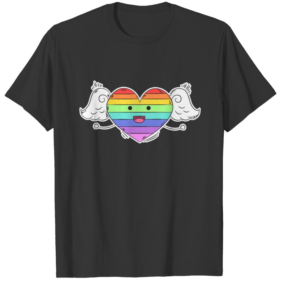 Rainbow Heart Gay Pride Month tshirt Shirt Tee T-shirt
