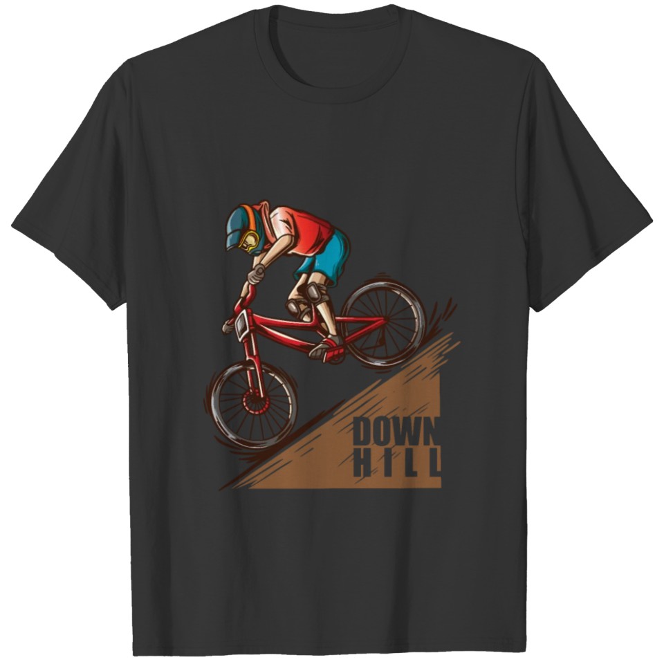 Bike Downhill Cyclist T-shirt