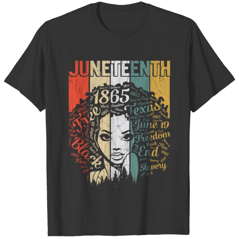 Juneteenth T Shirts, Black Women Gift, Natural Hair