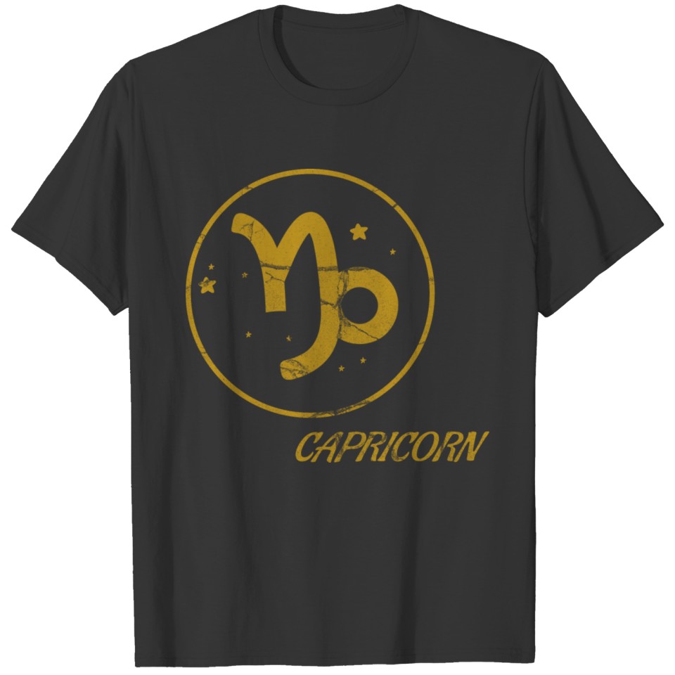 Capricorn Birthday Gift TShirt Star Sign Zodiac As T-shirt