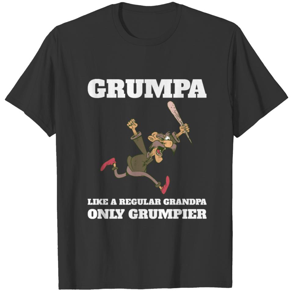 Grumpa Definition Grandpa Fathers Day Gift Grand F T-shirt
